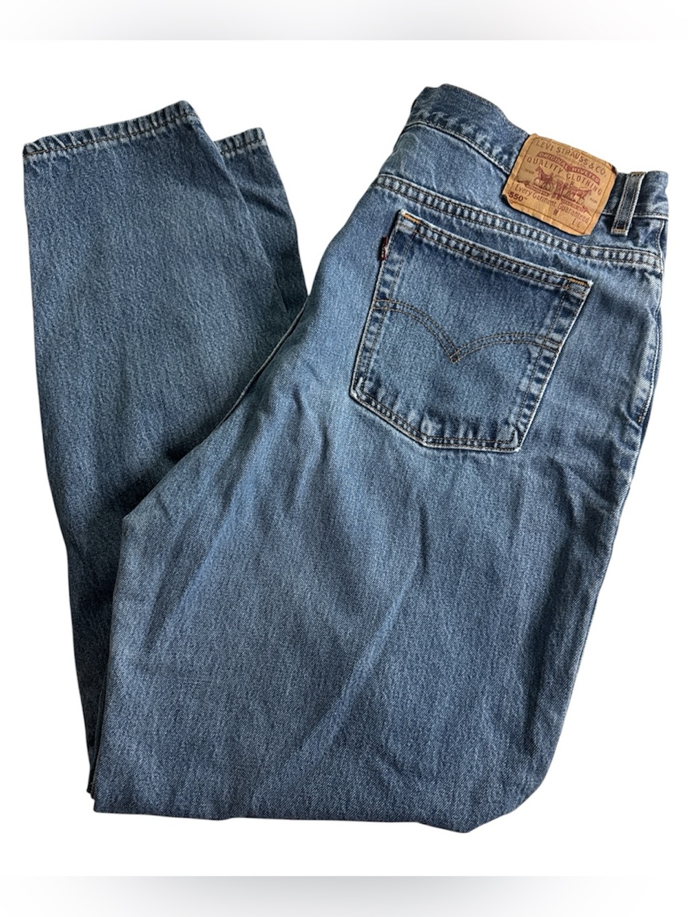 Vintage Levis 550 Plus Size 22W High Waisted Mom Jeans 90s USA Grunge